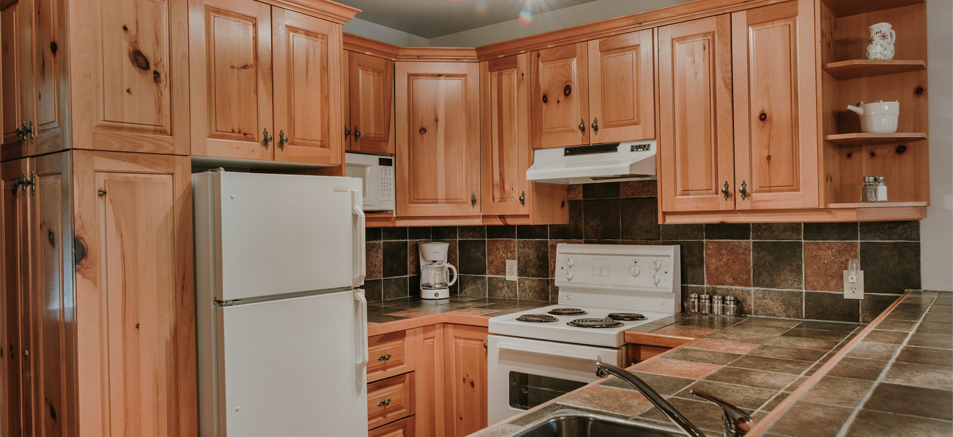 Chalet La Sérénité 1 chambre, cuisine - Chalets Royal Laurentien