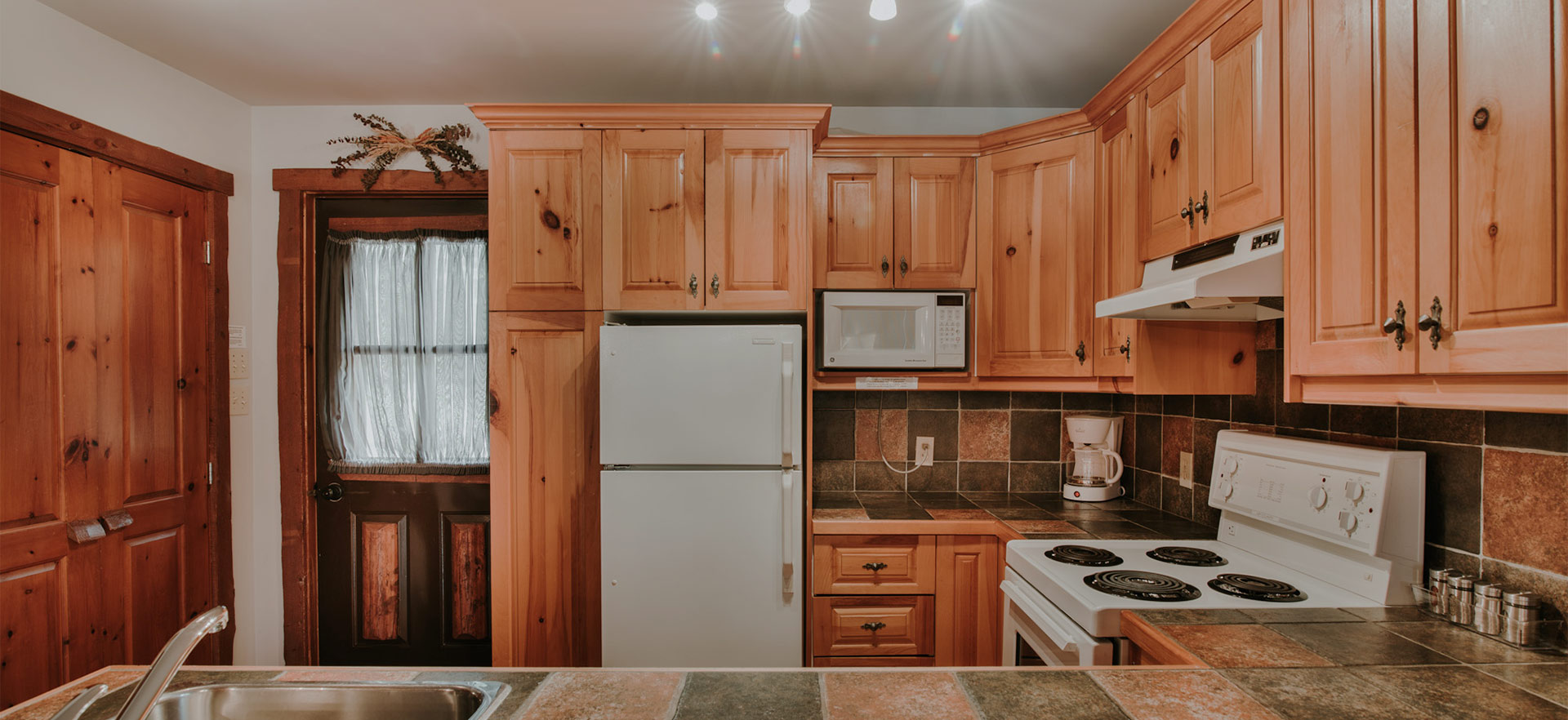 Chalet La Sérénité 1 chambre, cuisine - Chalets Royal Laurentien